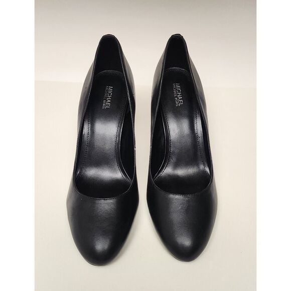 Michael Kors Black Leather Chantal Flex Leather Heel Pump Size 9M - Picture 6 of 13